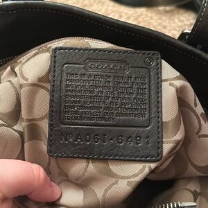 Black coach bag